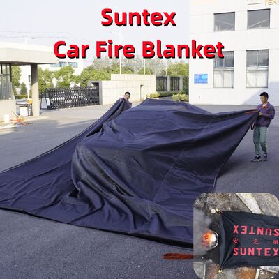 ผ้าห่มป้องกันไฟรถยนต์ Suntex EV ลดความเสี่ยงจากการระเบิดโดยการปล่อยก๊าซด้วยการขาดออกซิเจนสําหรับไฟแบตเตอรี่ลิตยูไอออน