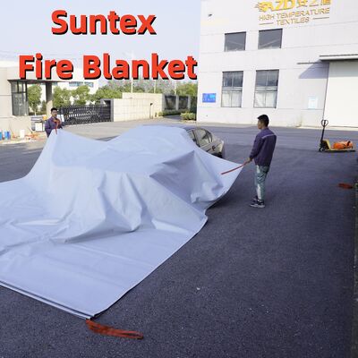 ผ้าคลุมกันไฟ Suntex: ป้องกันเปลวไฟเหนือกว่า พร้อมคุณสมบัติระบายก๊าซเพื่อลดออกซิเจนในไฟไหม้รถยนต์ไฟฟ้า