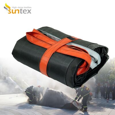 Suntex EV Car Fire Blanket with 550℃/1000℃ Thermal Resistance for Oxygen Deprivation in Gray