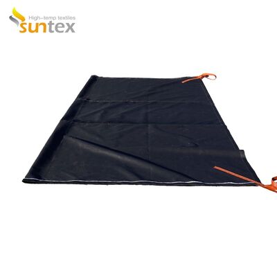 Suntex EV Car Fire Blanket with 550℃/1000℃ Thermal Resistance for Oxygen Deprivation in Gray