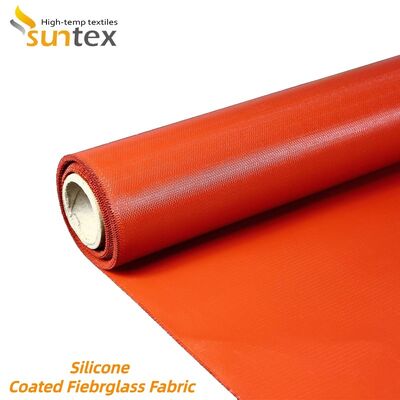 Fireproof Silicone Coated Fiberglass Fabric with High Temperature Stability and Chemical Resistance for Protective Clothing