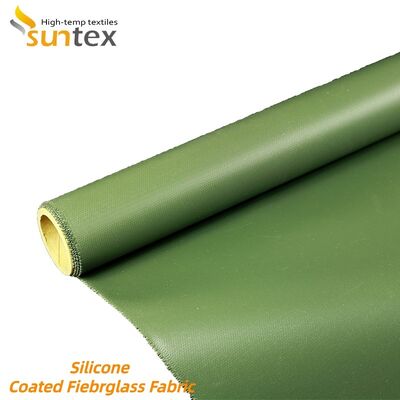 High-Temperature Resistant Fireproof Silicone Coated Fiberglass Fabric 850g/m2 for Heat Insulation