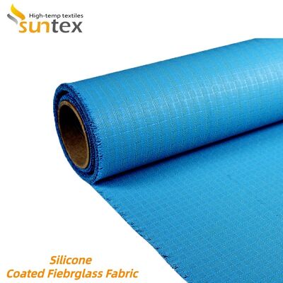 Fireproof 850g/m2 Heat Resistant Silicone Coated Fiberglass Fabric for High Temperature Protection