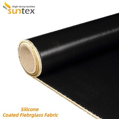 Fireproof Grey Silicone Coated Fiberglass Cloth