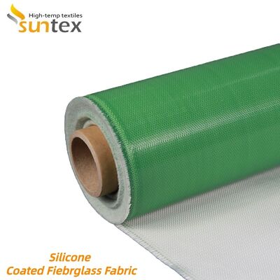 Wholesale Custom Fireproof 850g/m2 Heat Resistant Silicone Coated Fiberglass Fabric Cloth