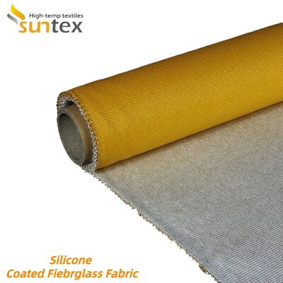 Fireproof High Strength Silicone Coated Fiberglass Fabric with Chemical Corrosion Resistance