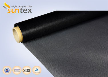 ผ้าไฟเบอร์กลาสเคลือบ PTFE สีดำสำหรับระบบฉนวนกันความร้อน