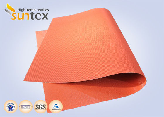 Silicone Coated Red Fiberglass Fabric 580g, Ideal for Engine Heat Cover Applications
