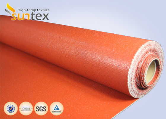 Silicone Coated Fiberglass Fabric Fireproof Heat Resistant 850g/m2