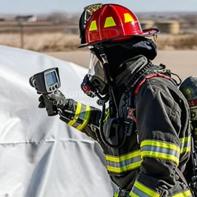 ผ้าห่มไฟรถยนต์ EV สีเทาที่มีความทนทานต่อความร้อน 550 °C/1000 °C และการขาดออกซิเจนสําหรับการป้องกันเตาหลุมไฟ