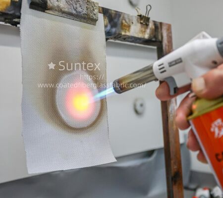 ผ้าไฟเบอร์กลาสเคลือบซิลิโคนกันไฟและทนต่อสภาพอากาศ - ผ้าไฟเบอร์กลาสซิลิกาคุณภาพสูง 850g/m2 สำหรับสภาพแวดล้อมกลางแจ้งและสารเคมี