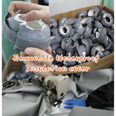 ผ้าผ้าม่านกันไฟที่ได้รับการรับรอง EN-13501 ทนความร้อนได้ 550°C และหนา 0.6 มม. สำหรับการป้องกันไฟและควัน