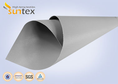 ผ้าใยแก้วเคลือบ PTFE ป้องกันไฟฟ้าสถิตย์ทนต่ออุณหภูมิสูงสำหรับการป้องกันอัคคีภัยและการแยกความร้อน