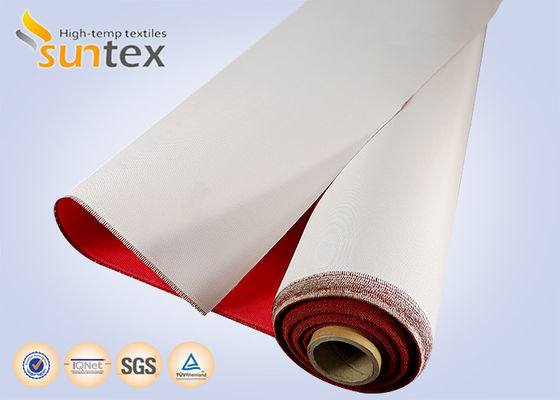 Fireproof PU Coated Fiberglass Fabric 460gsm Heat Resistant Cloth
