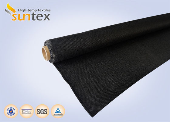 460 กรัม / ตร.ม. 0.41 มม. M0 ผ้าไฟเบอร์กลาสเคลือบ PU ทนไฟสำหรับผ้าห่มกันไฟและท่ออากาศ