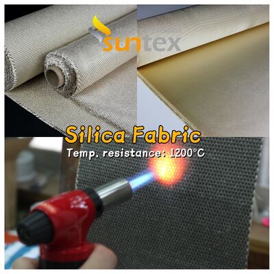 ผ้าไฟเบอร์กลาสอุณหภูมิสูง ด้วยการสร้างผ้า 8H Satin ที่ให้ความทนความร้อนสูงสุดถึง 1000 องศาเซลเซียส