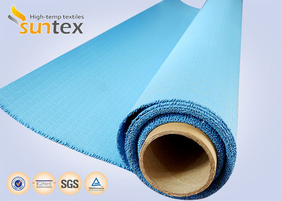Flame Resistant Silicone Coated Fiberglass Fabric with Temperature Resistance -50°C to 500°C and Alkali Free for Industrial Protective Covers