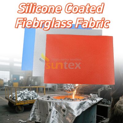 High Strength Silicone Coated Fiberglass Fabric with High Temperature Resistance Fireproof and Anti-tear Properties