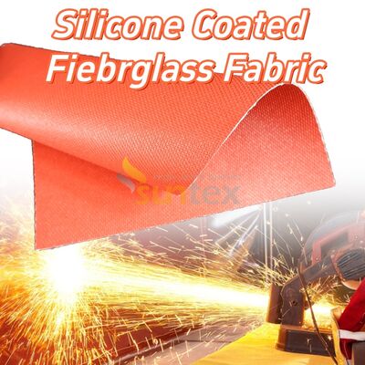 Fireproof High Temperature Resistant Anti-tear Silicone Coated Fiberglass Fabric for Industrial Applications