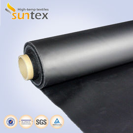 ไฟเบอร์กลาสทนความร้อนด้วยสารเคมีจากนีโอพรีน 0.5mm สีดำทนต่อสภาพอากาศ