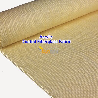 Acrylic Coated Fire Resistant Fiberglass Fabric with 550 Degree C Temperature Resistance for Welding Blankets