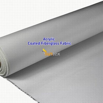 Red 0.4mm Acrylic Coated Fiberglass Fabric with 550 Degree C Temperature Resistance for Welding Blankets