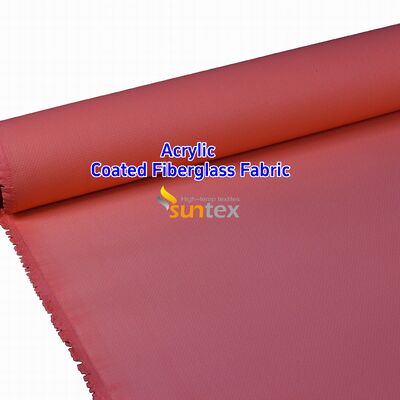 Acrylic Coated Fire Resistant Fiberglass Fabric with 550 Degree C Temperature Resistance for Welding Blankets - Easy to Sew and Cut