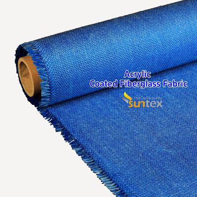 Acrylic Coated Fire Resistant Fiberglass Fabric with 550 Degree C Temperature Resistance for Easy Sewing and Cutting