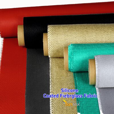 เนื้อผงใยกระจกเคลือบซิลิโคน กันไฟ กันอุณหภูมิสูง สําหรับการใช้ในอุตสาหกรรม