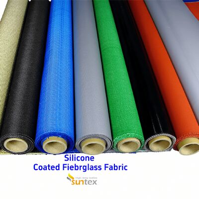 High Temperature Resistant Fireproof Silicone Coated Fiberglass Fabric Anti-tear Fire Blanket for Electric Vehicles