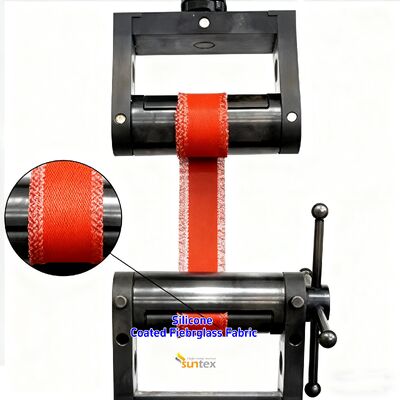 ผ้าไฟกันอุณหภูมิสูง ทนต่อน้ําตาล ปกป้องน้ําตาล ซิลิโคนเคลือบใยแก้วสําหรับการใช้งานอุตสาหกรรม