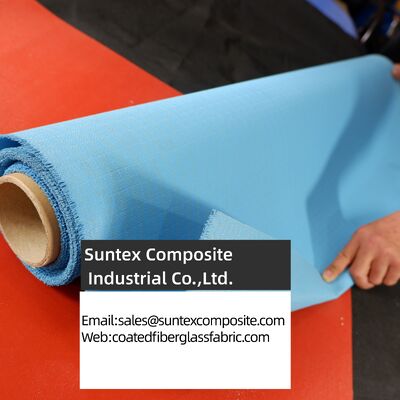 Silicone Rubber Coated Fiberglass Fabric with 4H Satin Weave, 0.1mm to 3mm Thickness, and -50°C to 550°C Temperature Resistance
