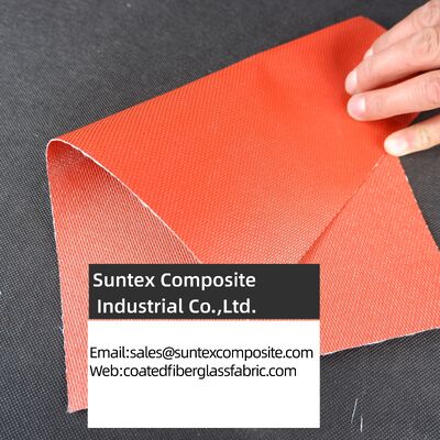 High Temperature Fireproof Alkali Free E-Glass Silicone Coated Fiberglass Fabric for Industrial Applications