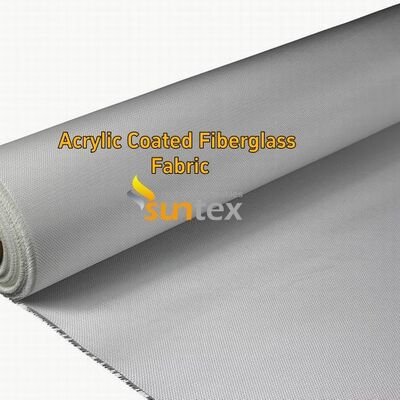 Red 0.4mm Fire Resistant Fiberglass Fabric with 550 Degree C Temperature Resistance Acrylic Coated for Easy Sewing and Cutting Welding Blanket