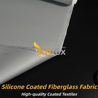 Fire Retardant Silicone Coated Fiberglass Fabric with Temperature Resistance -50°C to 500°C and Alkali Free Properties