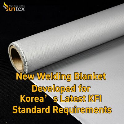 Suntex Welding Fire Blankets High Temperature Resistant Fiberglass Fireproof Blanket for Welding Spark Splash Prevention