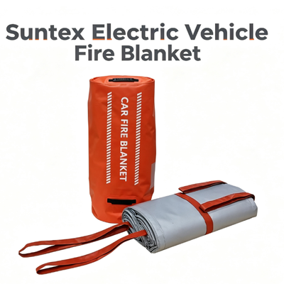 ผ้าห่มกันไฟรถยนต์ไฟฟ้า Suntex แยกไฟรถยนต์ EV ได้อย่างรวดเร็ว มีประสิทธิภาพ และปลอดภัย