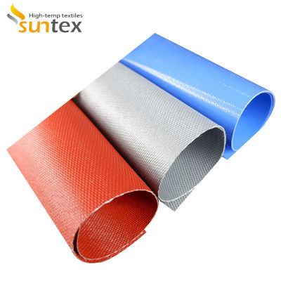 850g/m2 Fireproof High Temperature Resistant Silicone Coated Fiberglass Fabric High Silica Fiberglass Cloth