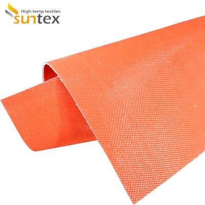 สีเทา สายใยแก้วเคลือบซิลิโคนสองด้านที่มีความทนทานต่อการฉีกขาดสูงสําหรับการใช้งานกันไฟ