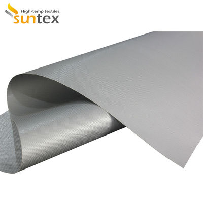 Double Sided Silicone Coated Fiberglass Fabric with 0.3 mm Thickness and 400 g/sqm Weight for High Temperature Insulation